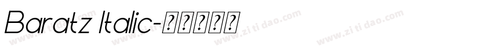 Baratz Italic字体转换